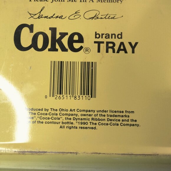 Coca Cola Tray Through The Years Limited Edition 1990 Sandra Porter Shabby Rusty - Picture 9 of 9